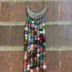 Handmade Beaded Sun Catcher with Silver Pendant
